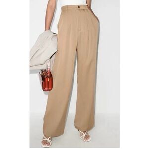 Reformation - Mason high-waist wide-leg trousers/ 4P /Khaki